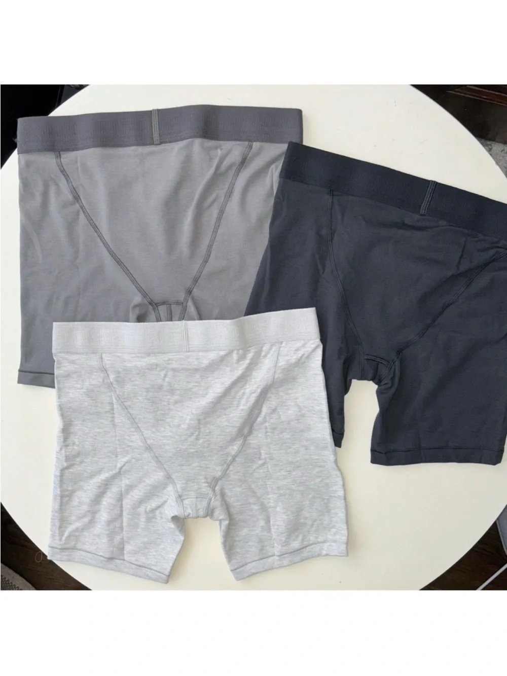 SKIMS Men’s 5” Boxer Brief 3-Pack Heather Multi Size 3X New in Box Gray